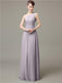 One Shoulder Pleats Chiffon Bridesmaid Dresses