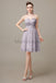 Sweetheart Neck Knee Length Chiffon Bridesmaid Dresses