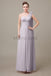 One Shoulder Long Chiffon Bridesmaid Dresses