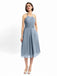 Halter Sleeveless Pleats Bridesmaid Dresses