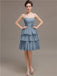 Sweetheart Pleats Short Bridesmaid Dresses