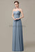 Sweetheart Chiffon Long Bridesmaid Dresses