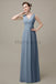 V-Neck Sleeveless Chiffon Bridesmaid Dresses