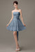 Strapless Pleats Chiffon Bridesmaid Dresses