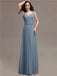 Straps Pleats Chiffon Bridesmaid Dresses