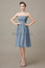 Strapless Pleats Short Bridesmaid Dresses