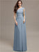 One-shoulder Floor-length Pleats Bridesmaid Dresses