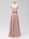 Spaghetti Strap Chiffon Floor Length Bridesmaid Dresses