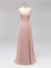 V Neck Floor Length Bridesmaid Dresses