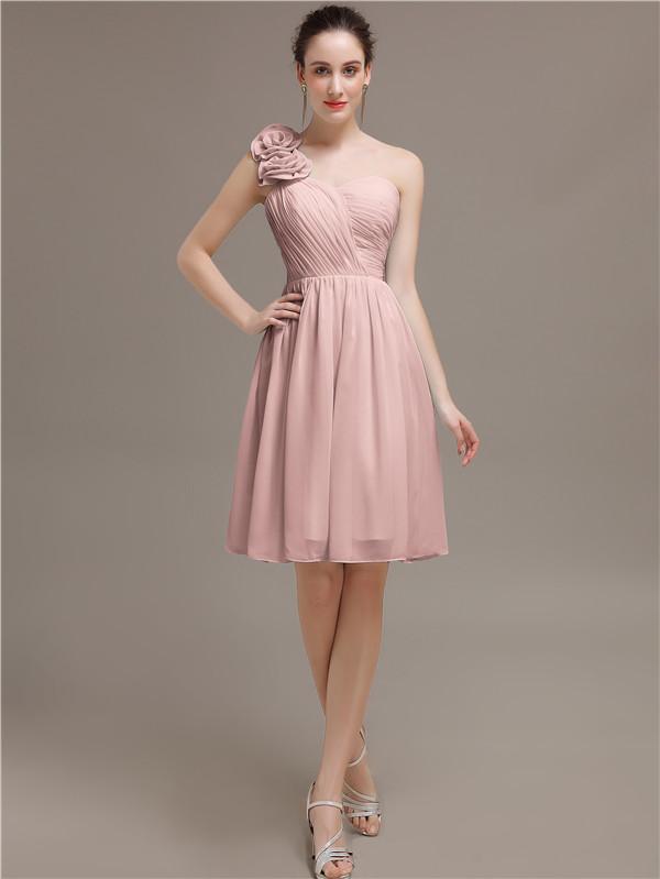 One Shoulder Short Bridesmaid Dresses