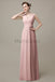 V-Neck Sleeveless Chiffon Bridesmaid Dresses