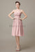 Strapless Pleats Short Bridesmaid Dresses