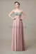 Sweetheart Top Sequin Long Chiffon Bridesmaid Dresses