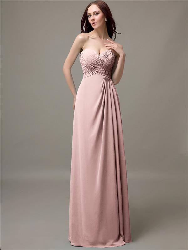 Sweetheart Neck Empire Chiffon Bridesmaid Dresses