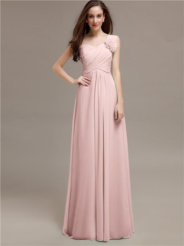 Sweetheart Flower Appliques A-line Bridesmaid Dresses