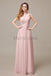 One Shoulder Pleats Floor Length Bridesmaid Dresses