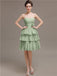 Sweetheart Pleats Short Bridesmaid Dresses