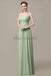 Sweetheart Chiffon Long Bridesmaid Dresses