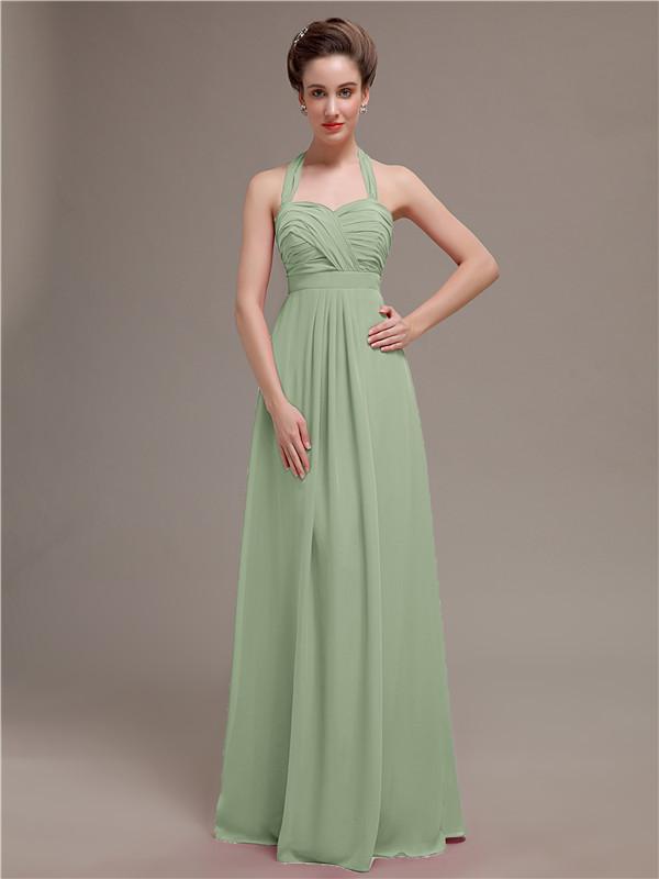 Halter Long Bridesmaid Dresses