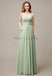 Cross-Pleated Chiffon Bridesmaid Dress with Sweetheart