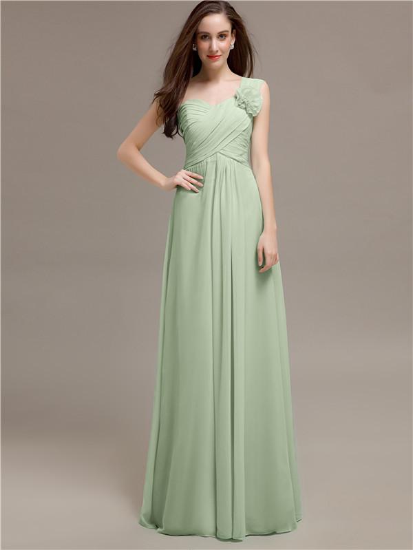 Sweetheart Flower Appliques A-line Bridesmaid Dresses