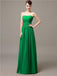 Strapless Pleats Chiffon Bridesmaid Dresses