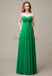 Cross-Pleated Chiffon Bridesmaid Dress with Sweetheart