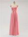 Spaghetti Strap Chiffon Floor Length Bridesmaid Dresses