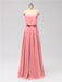 Spaghetti Strap Chiffon Floor Length Bridesmaid Dresses