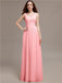 Scoop Neck Sleeveless Pleats Bridesmaid Dresses