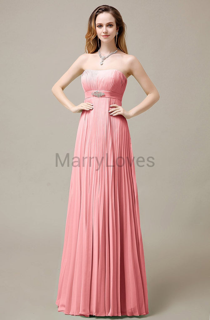 Strapless A-Line Bridesmaid Dresses