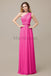 One Shoulder Chiffon Floor Length Bridesmaid Dresses