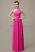 One Shoulder Chiffon Floor Length Bridesmaid Dresses