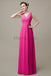 V-Neck Sleeveless Chiffon Bridesmaid Dresses