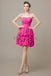 Sweetheart Ruffles Short Bridesmaid Dresses