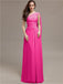 One-shoulder Floor-length Pleats Bridesmaid Dresses