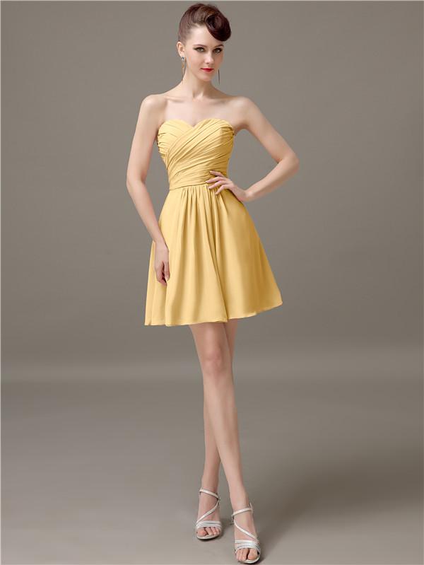 Sweetheart Short A-Line Bridesmaid Dresses