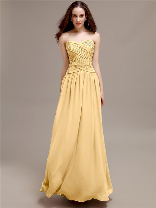 Sweetheart Long A-Line Bridesmaid Dresses