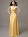 A-line Jewel Neck Floor-length Bridesmaid Dresses