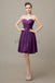 Sweetheart Short Chiffon Bridesmaid Dresses