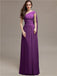 One-shoulder Floor-length Pleats Bridesmaid Dresses