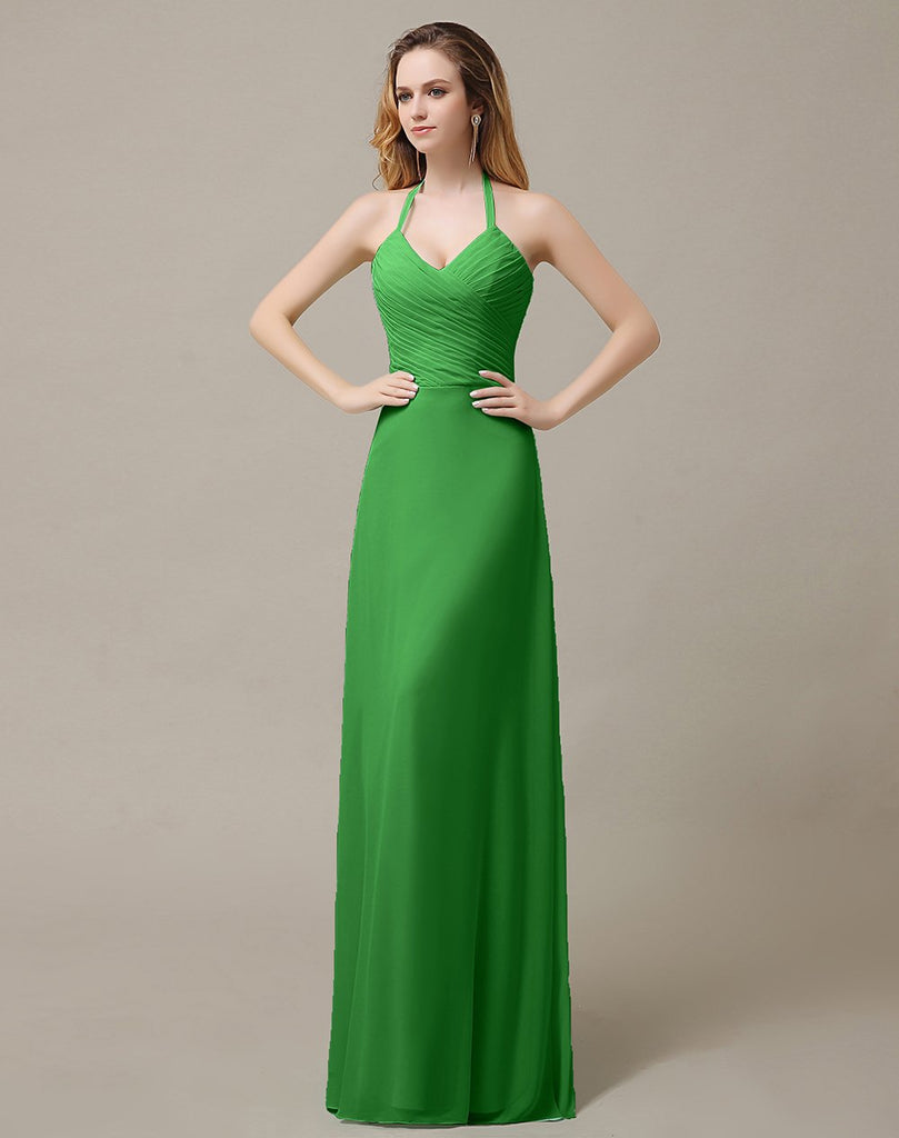 Halter A-Line Bridesmaid Dresses