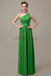 One Shoulder Chiffon Floor Length Bridesmaid Dresses