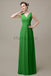 V-Neck Sleeveless Chiffon Bridesmaid Dresses