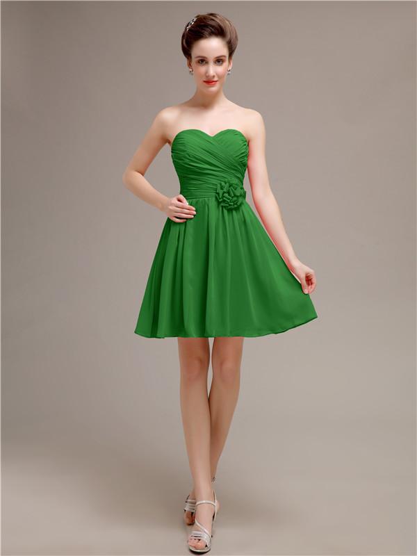 Sweetheart Short A-Line Bridesmaid Dresses