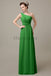 One Shoulder Long Chiffon Bridesmaid Dresses