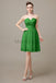 Sweetheart Neck Knee Length Chiffon Bridesmaid Dresses