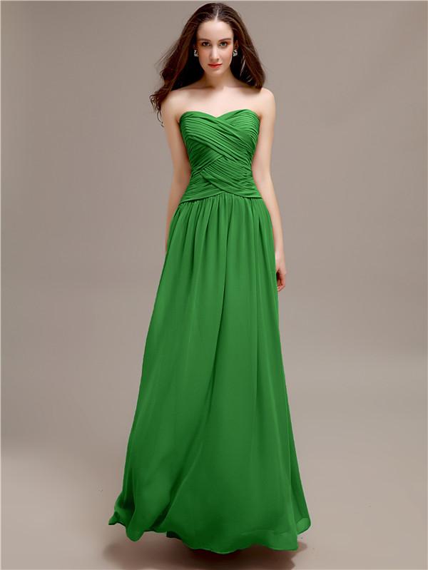 Sweetheart Long A-Line Bridesmaid Dresses