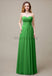 Cross-Pleated Chiffon Bridesmaid Dress with Sweetheart