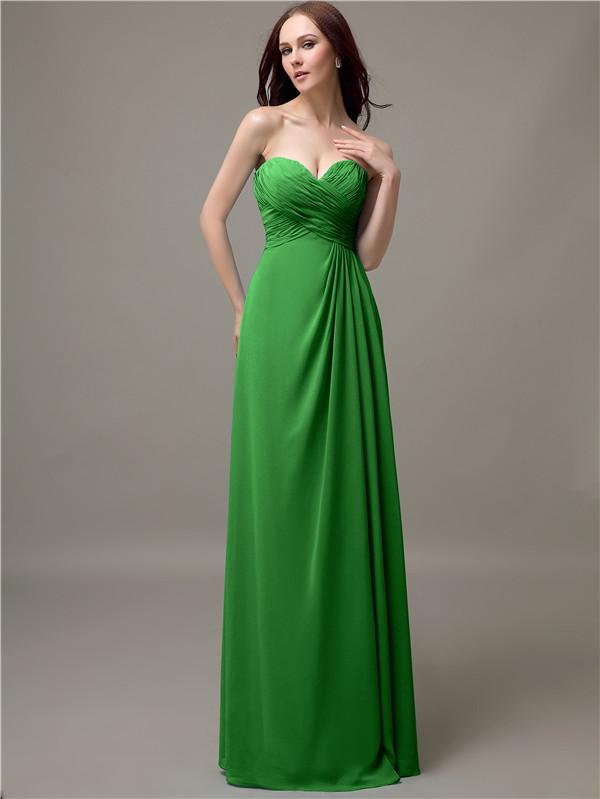 Sweetheart Neck Empire Chiffon Bridesmaid Dresses